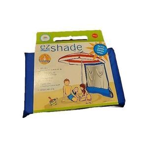 NOS Ez Shade Portable Umbrella Curtain 2009 UPF 50+ Beach Reduce Wind Adjustable